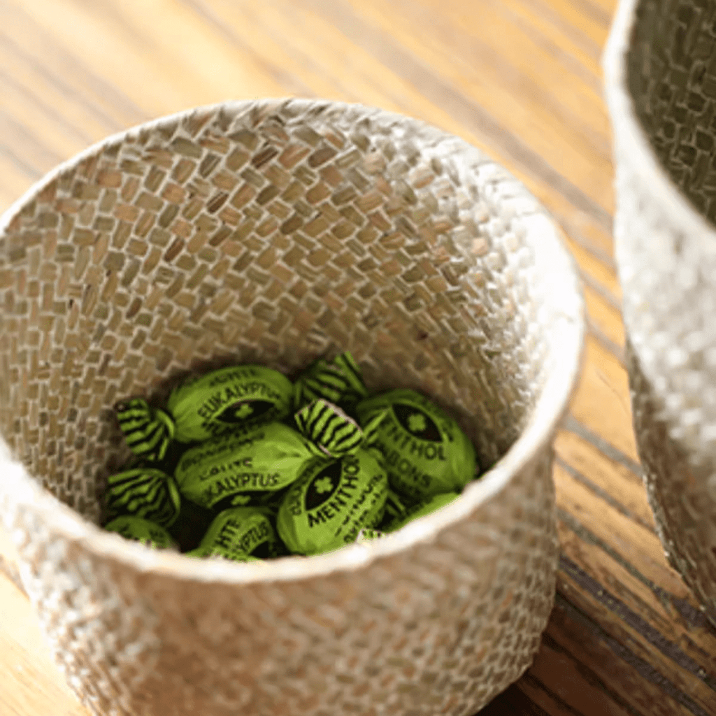 Natural Woven Round Storage Basket - RusticReach