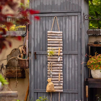 Rustic Wood Ladder Wall Décor Tool Organizer