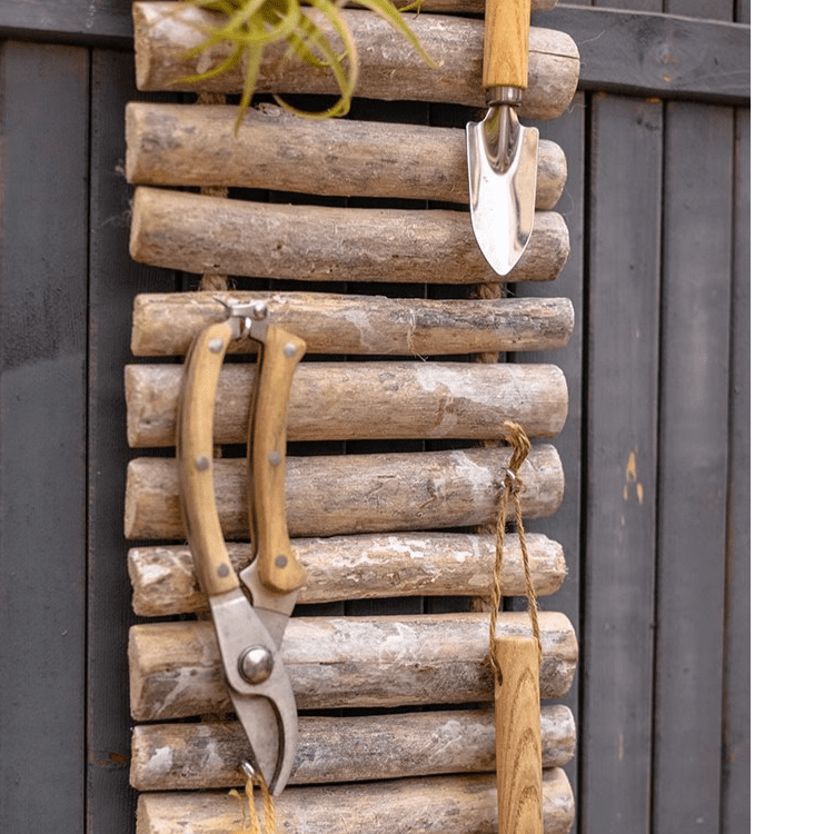 Rustic Wood Ladder Wall Décor Tool Organizer - RusticReach