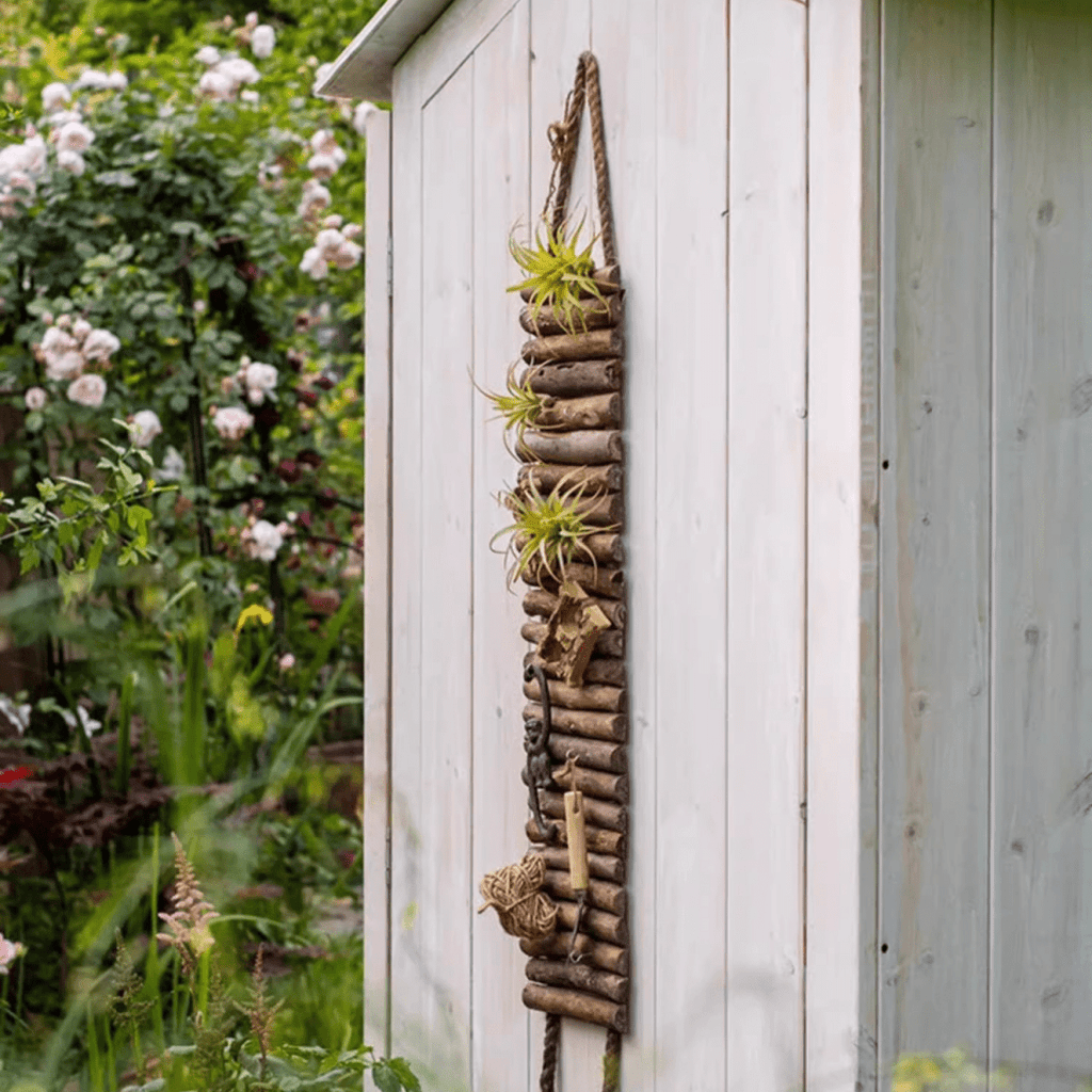 Rustic Wood Ladder Wall Décor Tool Organizer - RusticReach