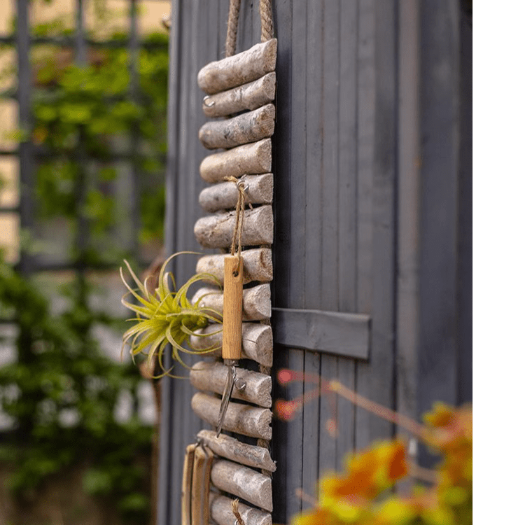 Rustic Wood Ladder Wall Décor Tool Organizer - RusticReach
