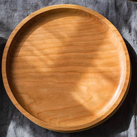 Natural Wood Plate Serving Tray - RusticReach