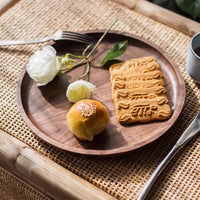 Natural Wood Plate Serving Tray - RusticReach