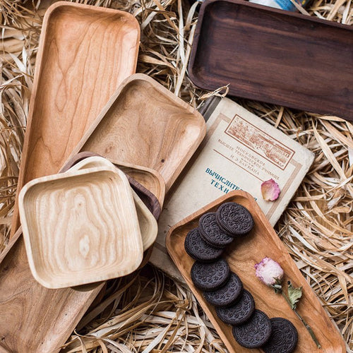 Solid Wood Snack Plate - RusticReach