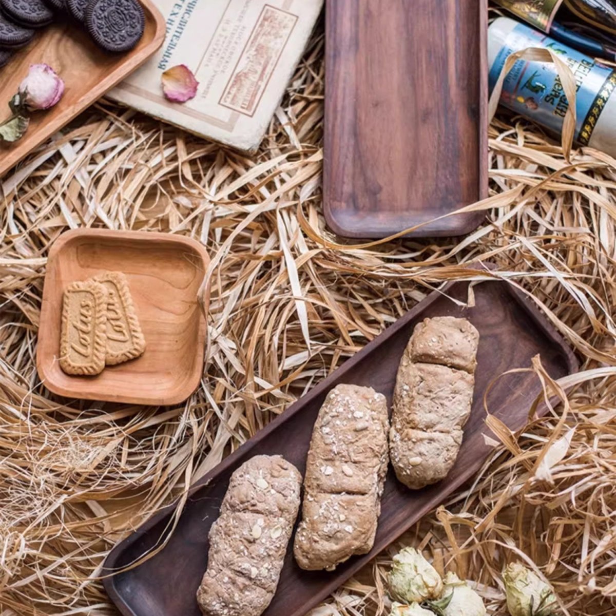 Solid Wood Snack Plate - RusticReach