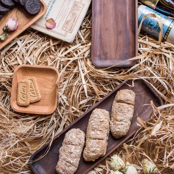 Solid Wood Snack Plate - RusticReach