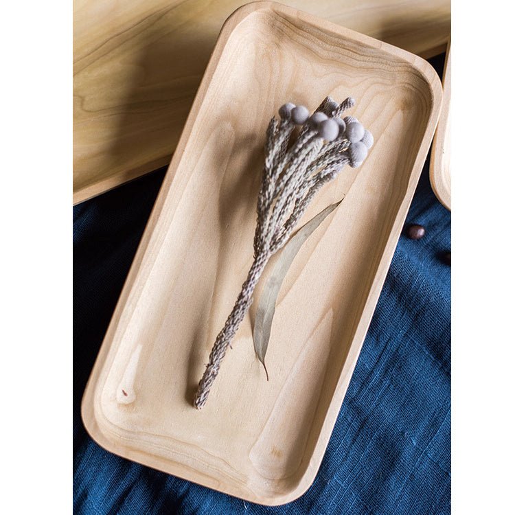 Solid Wood Snack Plate - RusticReach