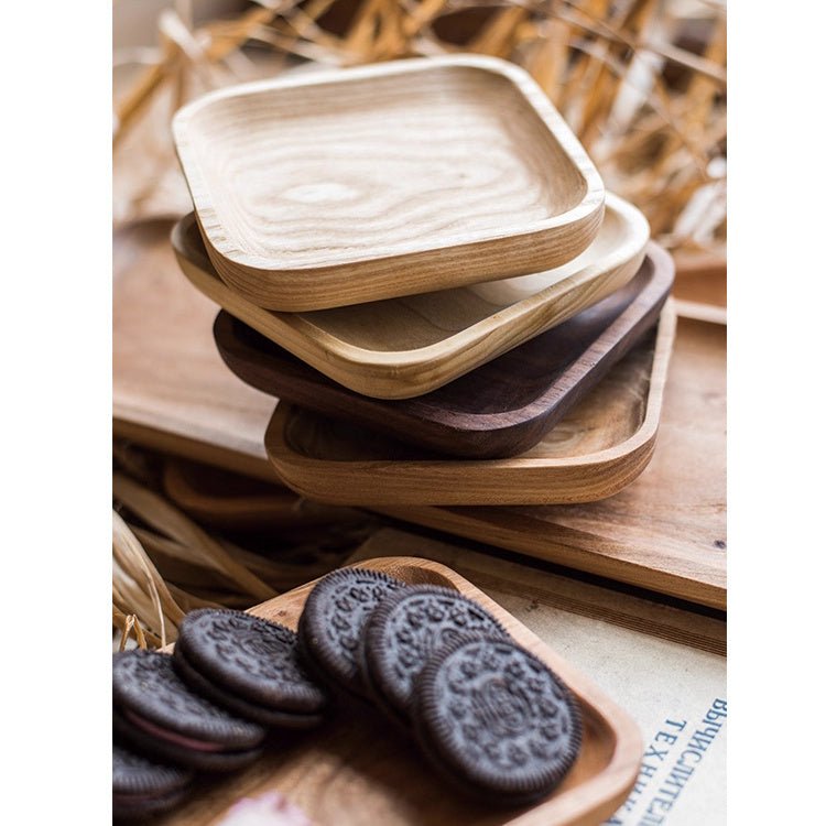 Solid Wood Snack Plate - RusticReach