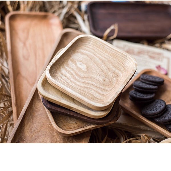 Solid Wood Snack Plate - RusticReach