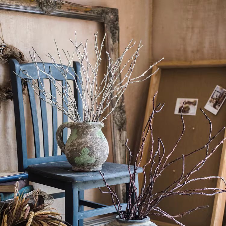 Whitewashed Twig Decorative Branch 22" Tall - RusticReach