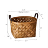 Rustic Handwoven Woodchip Basket - RusticReach