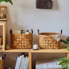 Rustic Handwoven Woodchip Basket - RusticReach