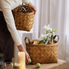 Rustic Handwoven Woodchip Basket - RusticReach