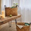 Rustic Handwoven Woodchip Basket - RusticReach