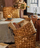 Rustic Handwoven Woodchip Basket - RusticReach