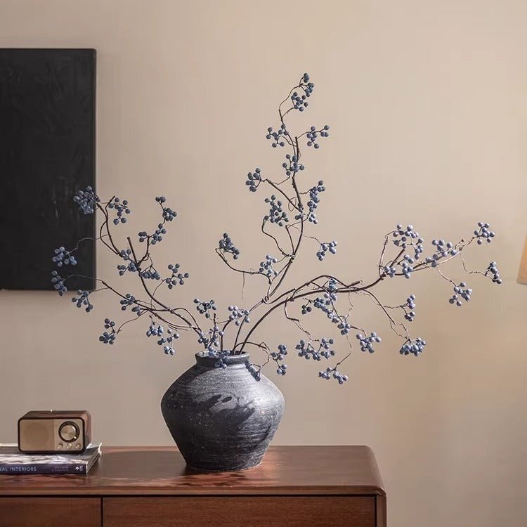 Zen Style Blue Berry Stem 37.5" Tall - RusticReach