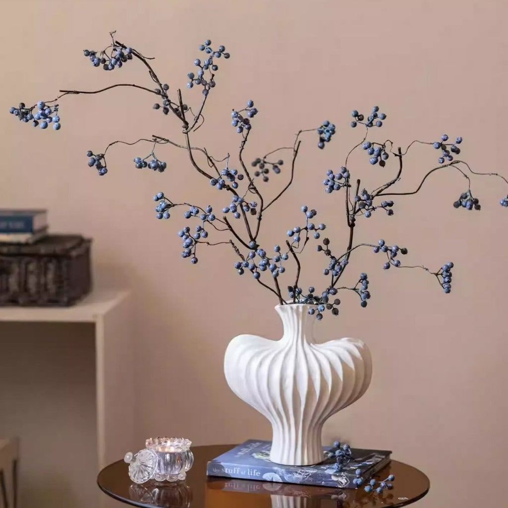 Zen Style Blue Berry Stem 37.5" Tall - RusticReach