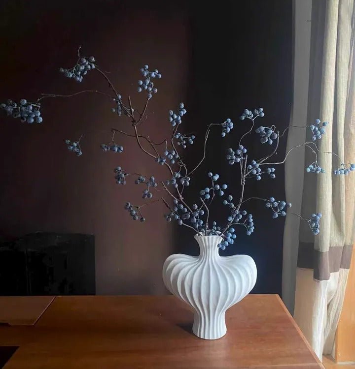 Zen Style Blue Berry Stem 37.5" Tall - RusticReach
