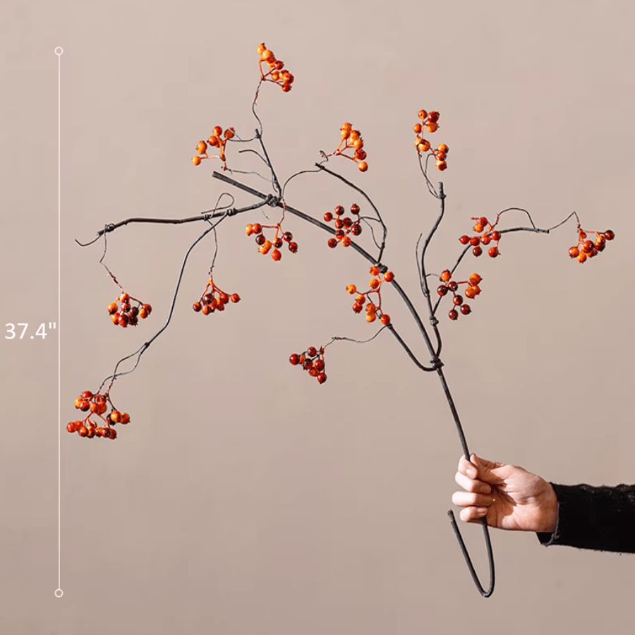 Zen Style Red Berry Stem 37.5" Tall - RusticReach