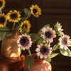 One - Head Artificial Sunflower Stem 19.7" Tall - RusticReach