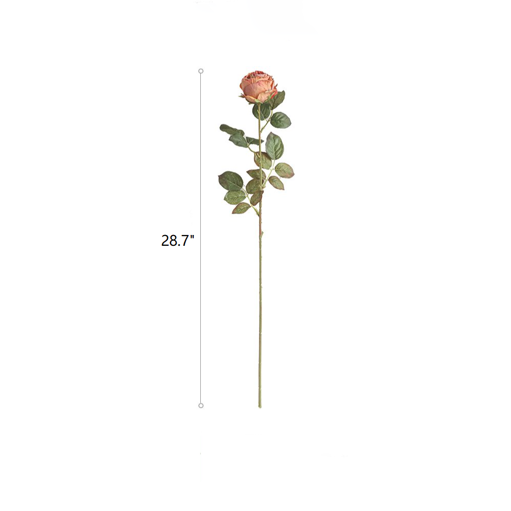 Artificial Single Rose Stem 28.7" Tall