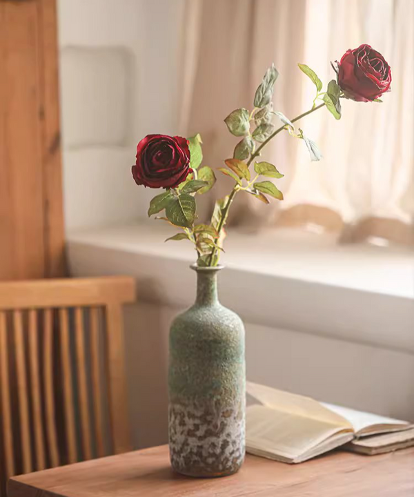 Artificial Single Rose Stem 28.7" Tall