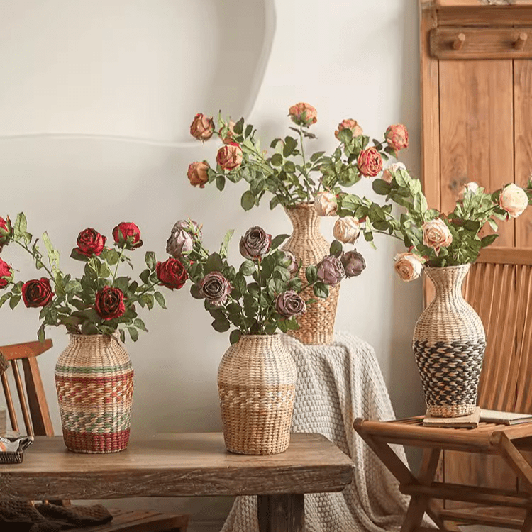 Artificial Single Rose Stem 28.7" Tall - RusticReach