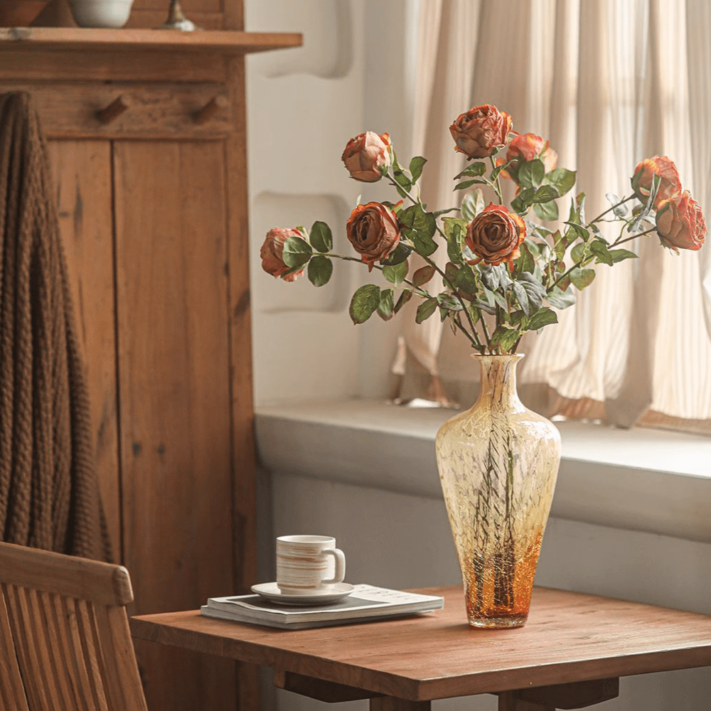 Artificial Single Rose Stem 28.7" Tall - RusticReach