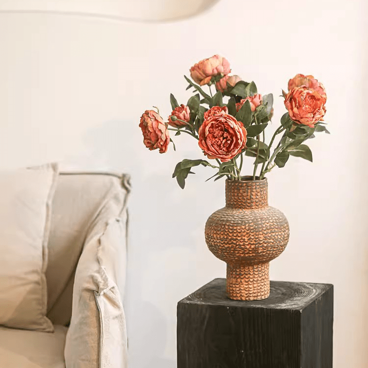 Artificial Sophia 2 - Head Peony Stem 20.8" Tall - RusticReach