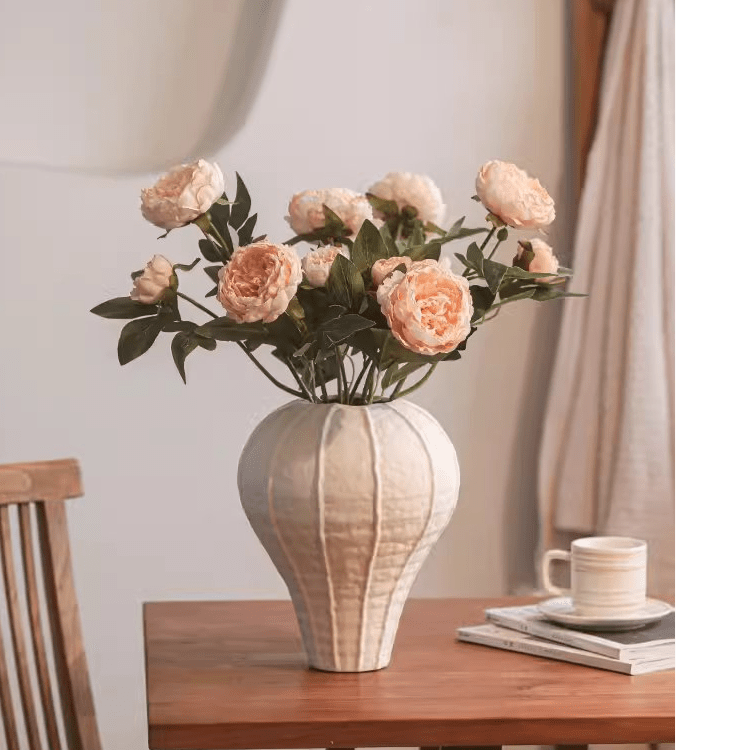Artificial Sophia 2 - Head Peony Stem 20.8" Tall - RusticReach