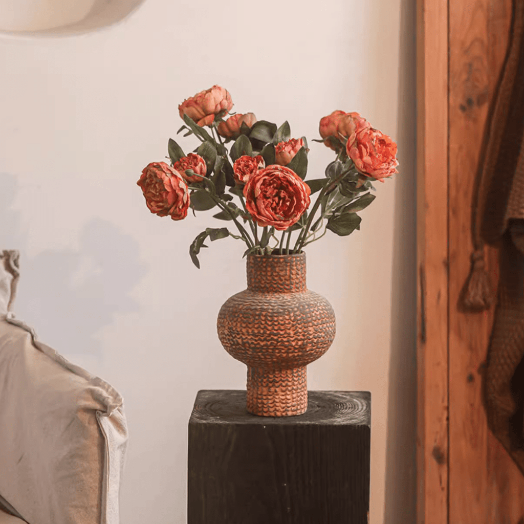 Artificial Sophia 2 - Head Peony Stem 20.8" Tall - RusticReach