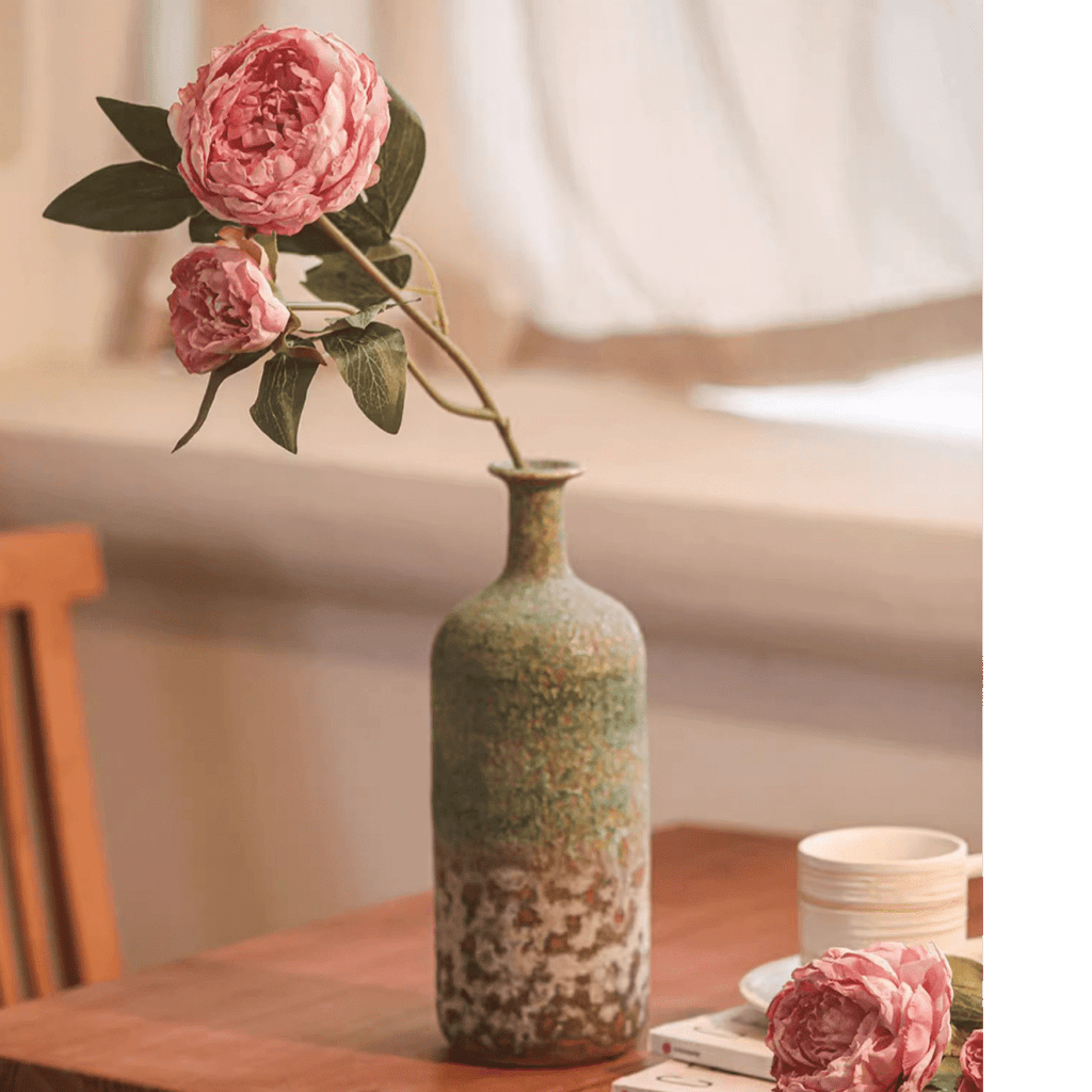 Artificial Sophia 2 - Head Peony Stem 20.8" Tall - RusticReach