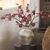 Faux Red Apple Branch Stem 36" Tall - RusticReach