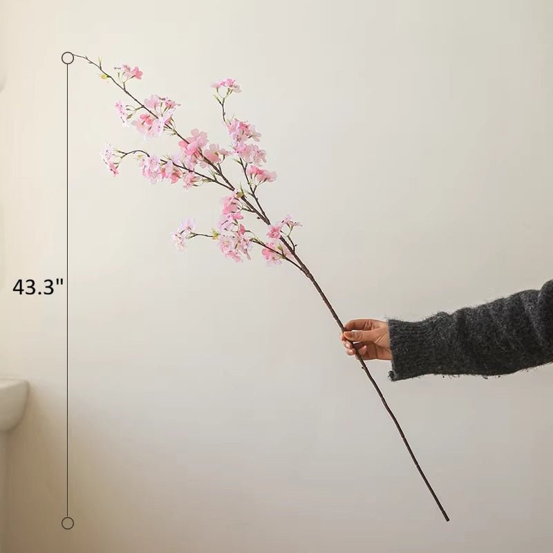 Blushing Cherry Blossom Branch 43.3" Tall - RusticReach