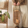 Decorative Bamboo Woven Lantern Holder - RusticReach
