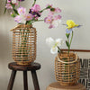 Decorative Bamboo Woven Lantern Holder - RusticReach