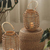 Decorative Bamboo Woven Lantern Holder - RusticReach
