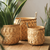 Bamboo Woven Storage Basket - RusticReach