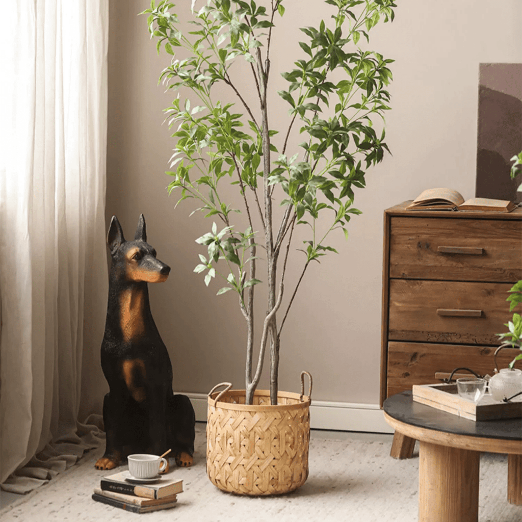 Bamboo Woven Storage Basket - RusticReach
