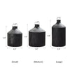 Black Wooden Vase Narrow Neck Decorative Bottle - RusticReach