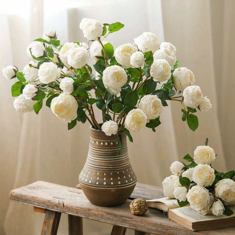 White Cabbage Rose Bouquet