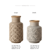 Domino Embossed Pattern Vase - RusticReach
