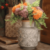 Domino Embossed Pattern Vase - RusticReach