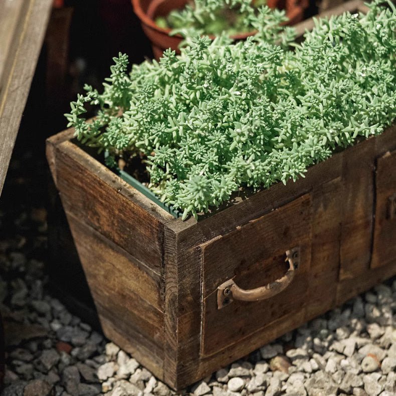 Farmhouse Wooden Box for Succulents or Flowers - RusticReach