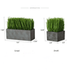Faux Grass in Black Pot - RusticReach