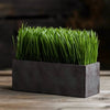 Faux Grass in Black Pot - RusticReach