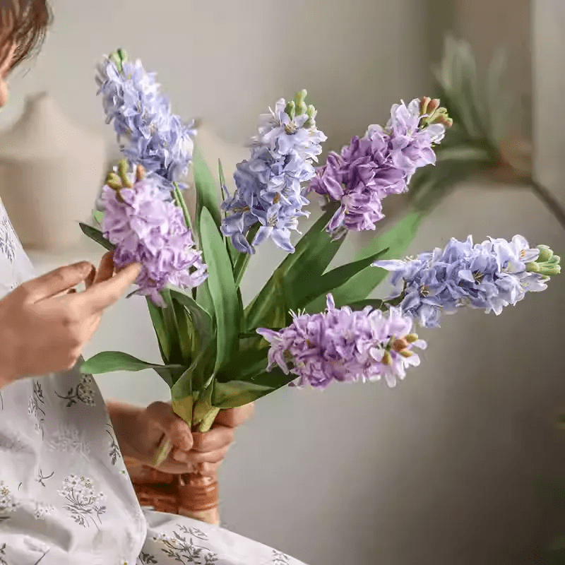 Spring Artificial Hyacinth Stem 16" Tall - RusticReach