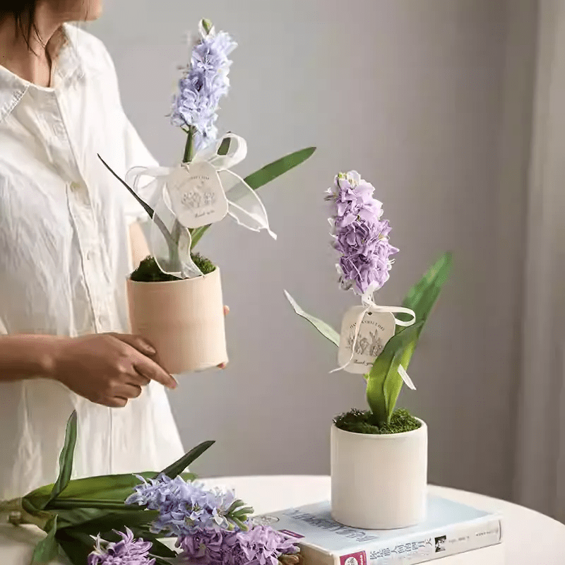 Spring Artificial Hyacinth Stem 16" Tall - RusticReach