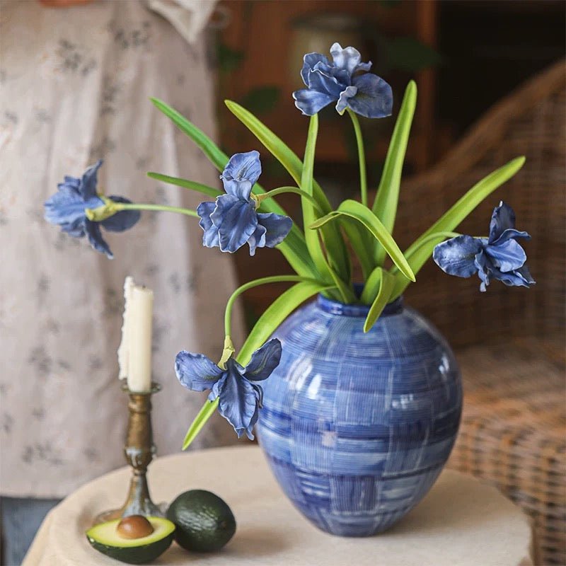 Silk Iris Flower 22" Tall - RusticReach