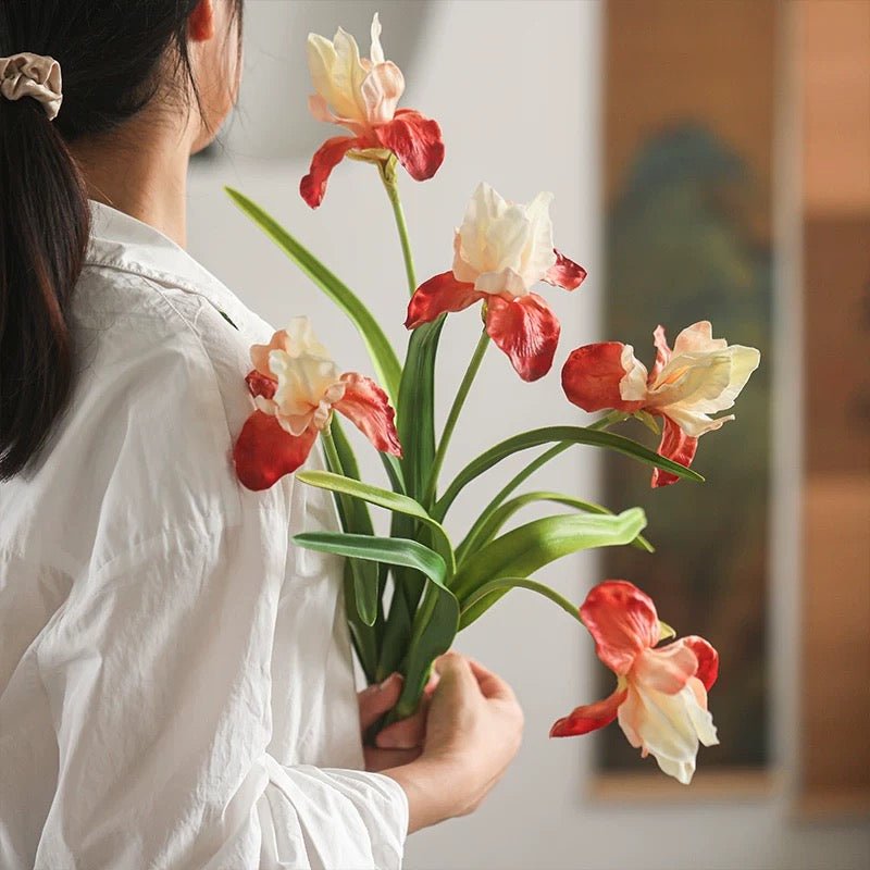 Silk Iris Flower 22" Tall - RusticReach